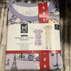 Organic Cotton Kids Pajamas - Purple